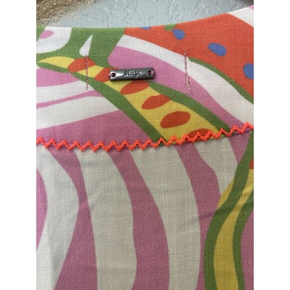 Revolve Maaji Joy Kaftan Beach Coverup Dress Tropical Lightweight Colorful Large - Picture 7 of 11